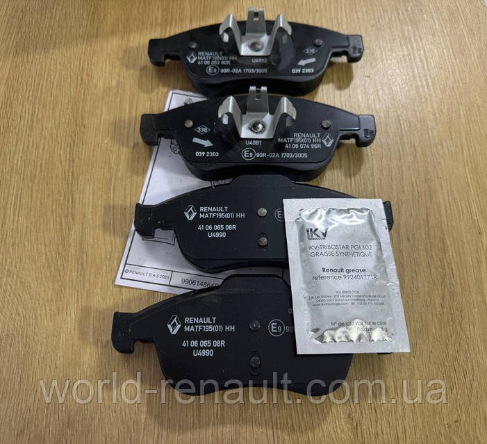 Renault (Original) 410A12582R - Комплект передних тормозных