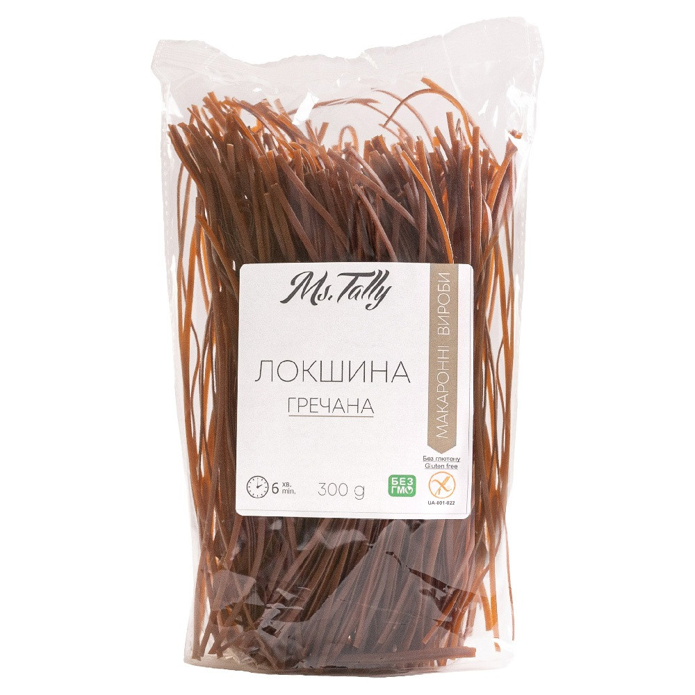 Макаронні вироби Локшина гречана 300 г Ms.Tally