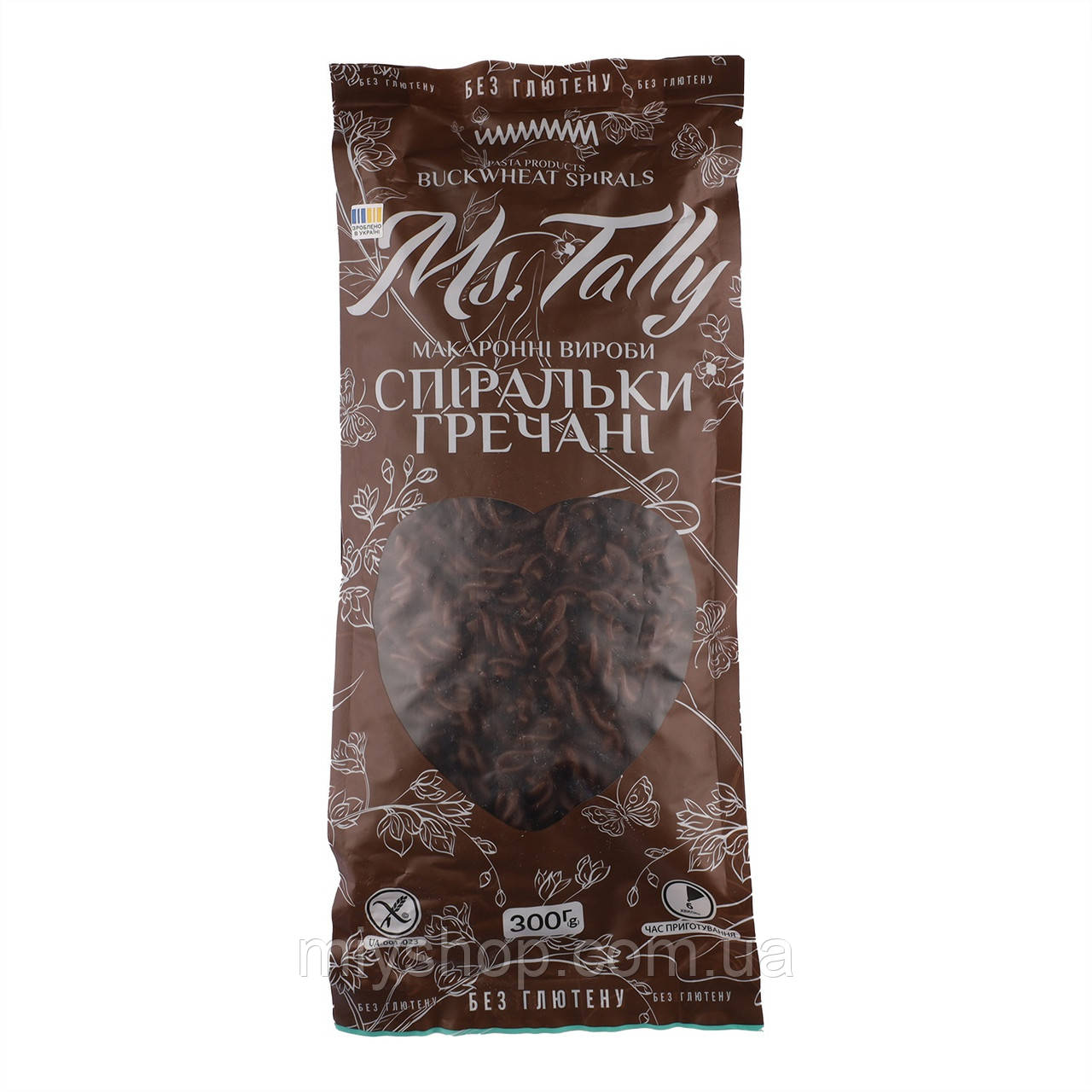 Макаронні вироби Спіральки гречанi 300 г Ms.Tally, фото 1