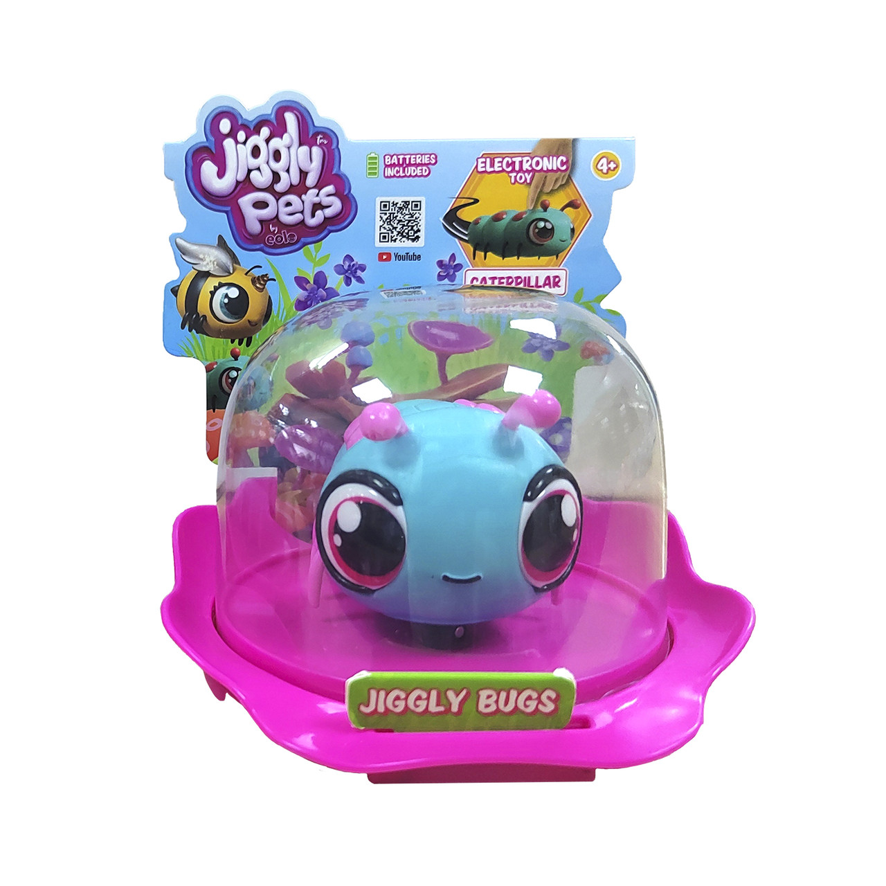 Інтерактивна іграшка Jiggly pets від EOLO Блакитна гусениця