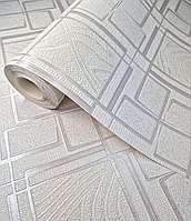 Шпалери Слов янські вінілові 10.05×0.53м 9421-03, бежеві для спальні, вітальні, коридору, офісу, дитячої кімнати