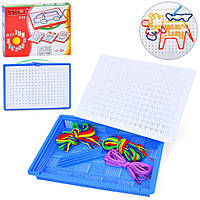 Дитячий набір для mag-QL-017-7 творчості "Шнурувальний Планшет" QL-017-7 вишивка без голки, шнурки, інституції Різні кольори