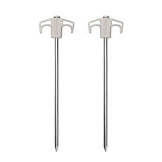Кілки металеві Naturehike NH21YW133, 25 см, білі 2 шт.