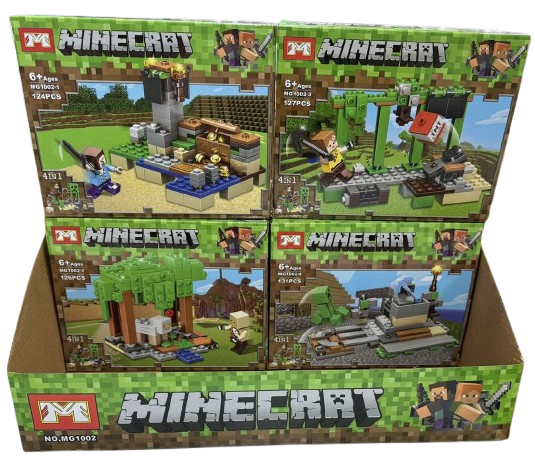 Дитячий блочний конструктор Майнкрафт Minecraft MG1002 в асортименті Kt