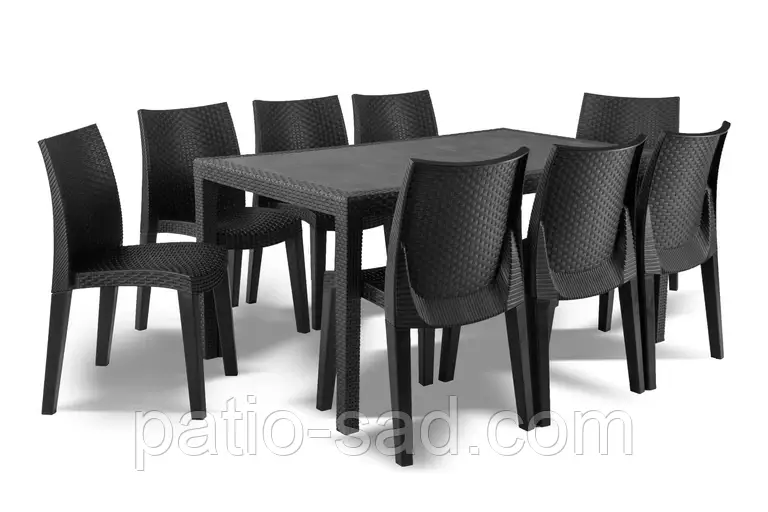 Меблі для сімейних застілля PRINCE Lady8 — антрацит, фото 1