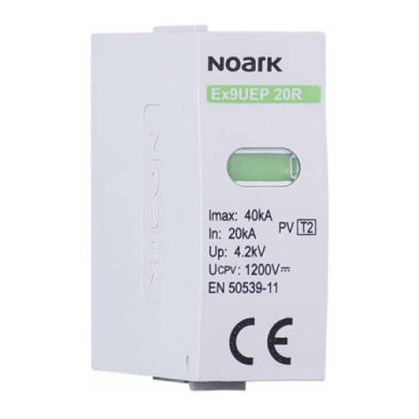 Змінний модуль Ex9UEP1+2 6.25 2P 750 M EU для Ex9UEP1+2 1P клас 1+2 In=6.25kA 750V DC 111775 Noark, фото 1