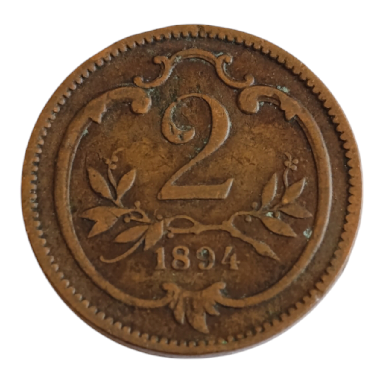 Австрія 2 гелера, 1894