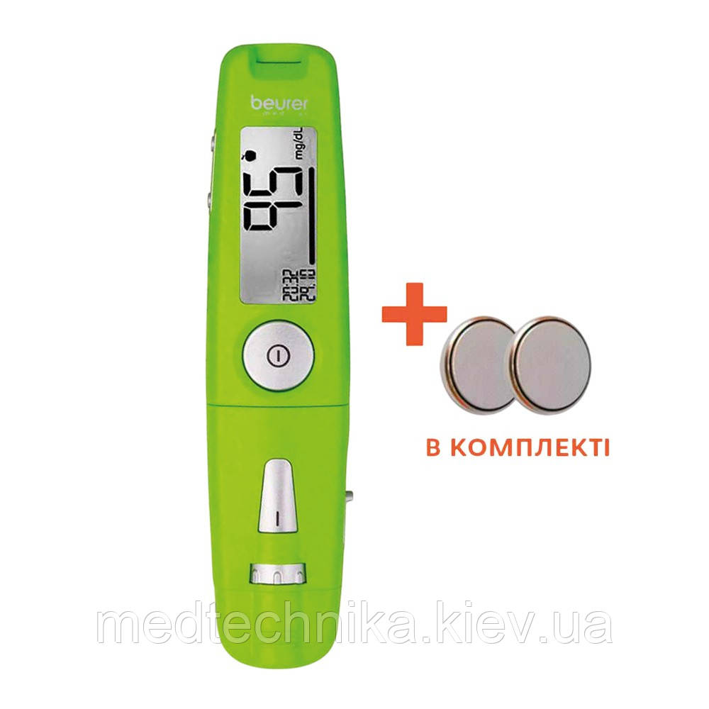 АКЦІЯ! Глюкометр Beurer 3 в 1 GL 50 з USB, зелений