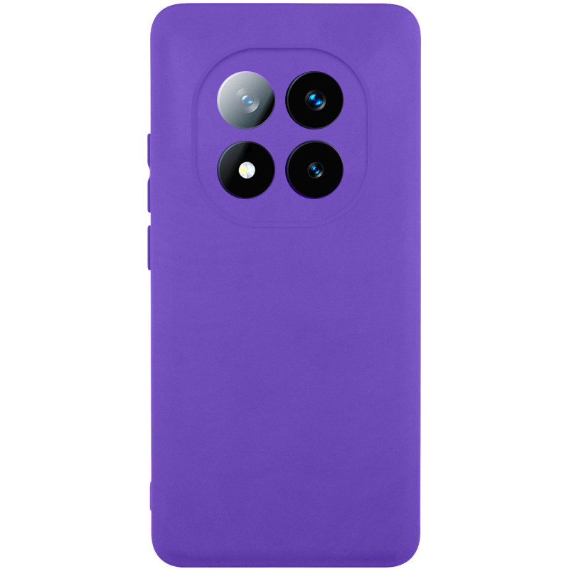 Чохол Silicone Cover Lakshmi Full Camera (AAA) для Xiaomi Redmi Note 14 Pro 4G | Мікрофібра Фіолетовий / Amethyst, фото 1