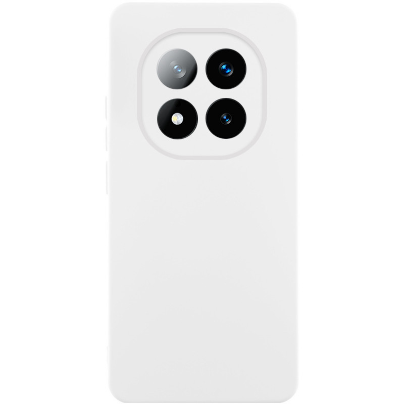 Чохол Silicone Cover Lakshmi Full Camera (AA) для Xiaomi Poco X7 | Мікрофібра Білий / White, фото 1