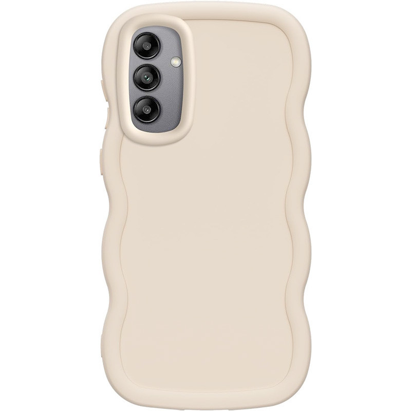 Захисний TPU чохол Ripple для Samsung Galaxy A36 5G | З хвилястими краями Antique White