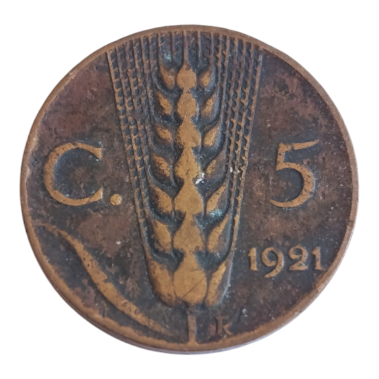 Італія 5 чентезимо, 1921