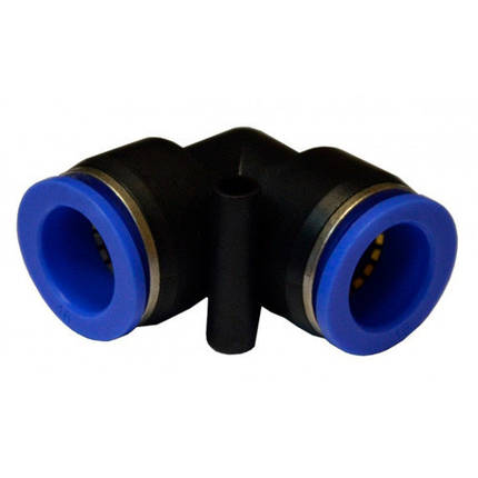 З'єднання 6x6мм для поліуретанових шлангів PU/PR (Г-подібний) SPV06 AIRKRAFT, фото 1