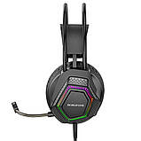 Навушники ігрові Borofone BO105 Thunder gaming headphones Black, фото 5