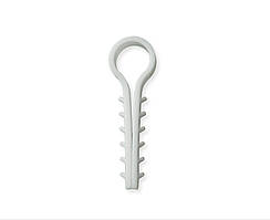 Дюбель-ялинка (затискач) для круглого кабелю Polax D 12 білий (37-054)