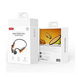 Навушники XO BD2 Depp Light Bone Conduction Bluetooth Earphones Grey/Orange, фото 4