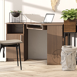 Стіл комп'ютерний з полицями кутовий Компакт СУ-14 правий кут