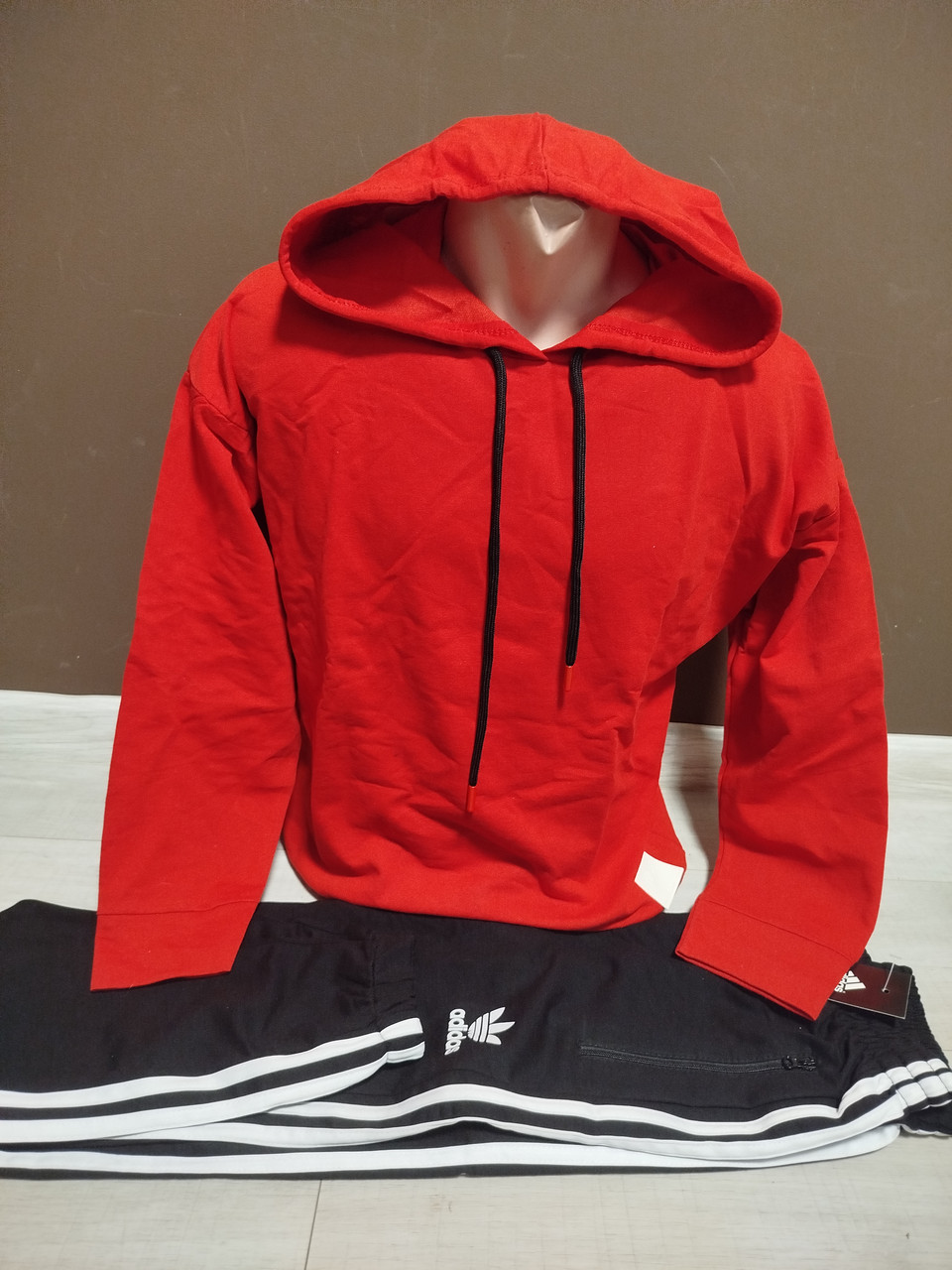 Спортивний костюм "Червоний" для хлопчика підлітка Туреччина Turkey на 12-18 років двійка худі та штани червоний, фото 1