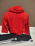 Спортивний костюм "Червоний" для хлопчика підлітка Туреччина Turkey на 12-18 років двійка худі та штани червоний, фото 3