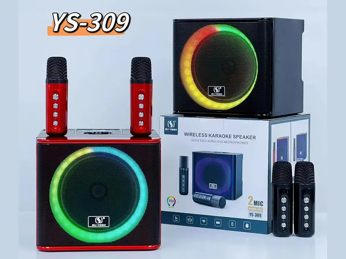 Портативна акустична колонка YS-309 USB FM-приймач Мінідинамік Bluetooth LED 3600mAh