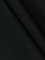 Тканина Двунитка сувора полотно в рулоні 50 м Укртекс из 100% бавовни чорного кольору