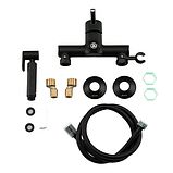 Змішувач для душу GAPPO G2003-6, з гігієнічною лійкою, чорний/хром, фото 7