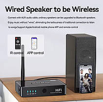 Програвач NFC Bluetooth 5.4 аудіо приймач 3.5mm, RCA, AUX,TF, караоке, фото 5