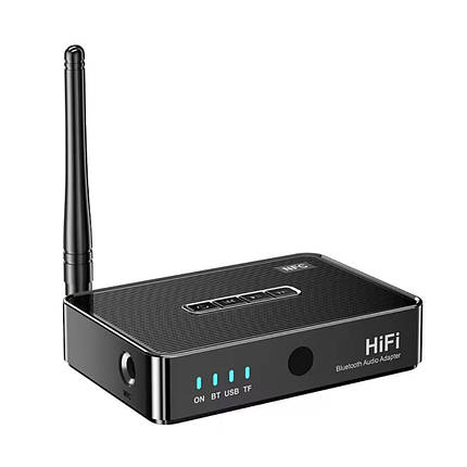 Програвач NFC Bluetooth 5.4 аудіо приймач 3.5mm, RCA, AUX,TF, караоке, фото 1