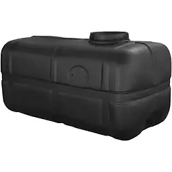 Бак 150 л для води прямокутна пластикова чорна місткість