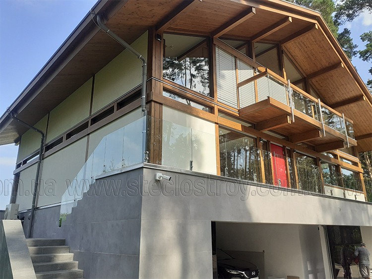 Скляні перила на терасу CLEAR MINI  10мм, фото 1