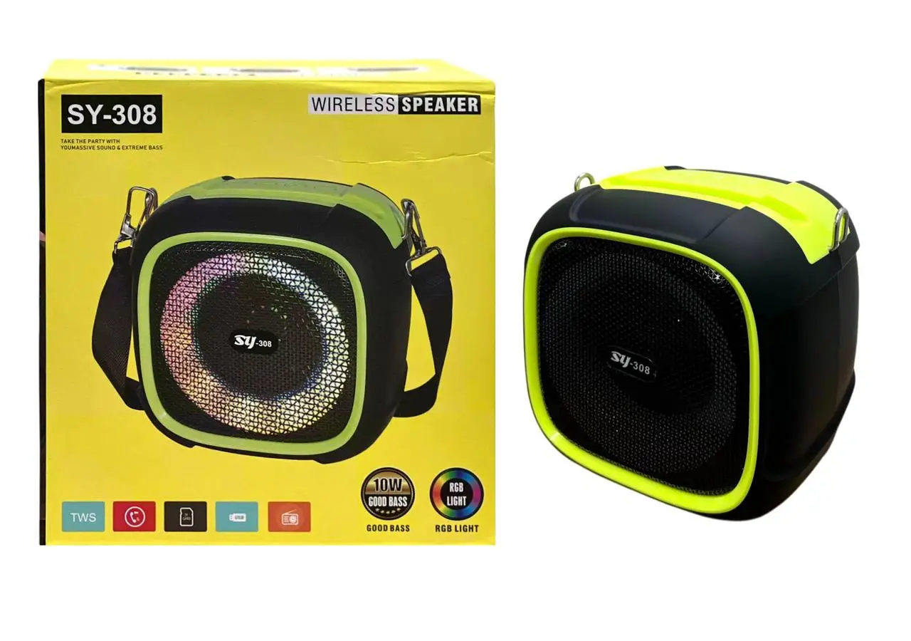 Мінідинамік радіоприймач Bluetooth SY-308/6426 FM-приймач USB з вбудованою батареєю 1500 mAh