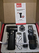 Турбовентилятор + міні-пилосос + ліхтар акумуляторний багатофункціональний 4 в 1 Edon ED-F1000S, фото 3