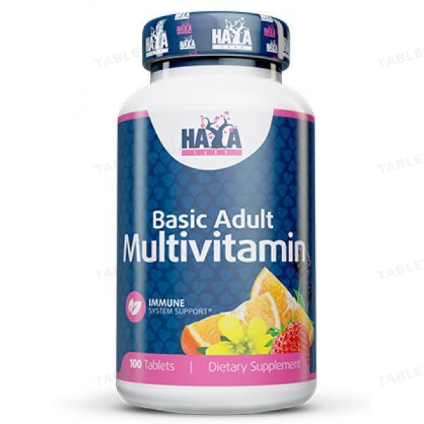 Вітаміно-мінеральний комплекс Haya Labs Basic Adult Multivitamin 100 Tabs