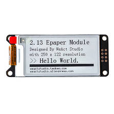 E-ink дисплей 2кольори WeAct Epaper 2.13" 250x122 SPI чорний білий, фото 4