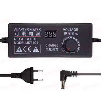 Блок живлення регульований 3-12В 10А, 5.5x2.5мм з вольтметром