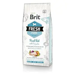 Brit Fresh Adult Muscles & Joints сухий корм для собак 12 кг - риба та гарбуз