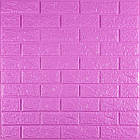 3D панель самоклеюча 700х770х5мм цегла Пурпурна (14-5) SW-00001334