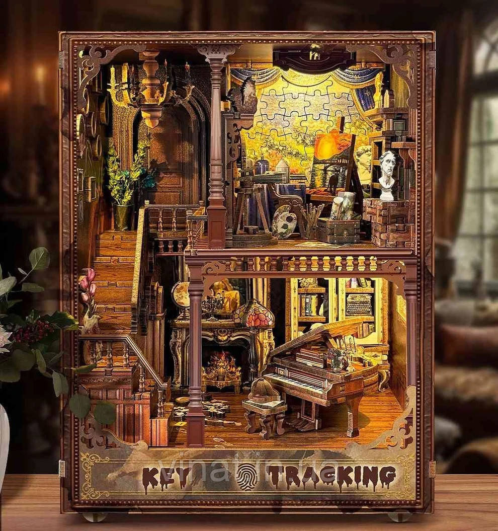 Бук Нук Відстеження ключів Book Nook Key Tracking SQ-31DIY Kit Інтер'єрний конструктор