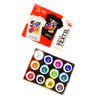 Набір акрилових фарб для розпису тканин STYLE, 12кол., 20мл, ROSA Talent 13420213