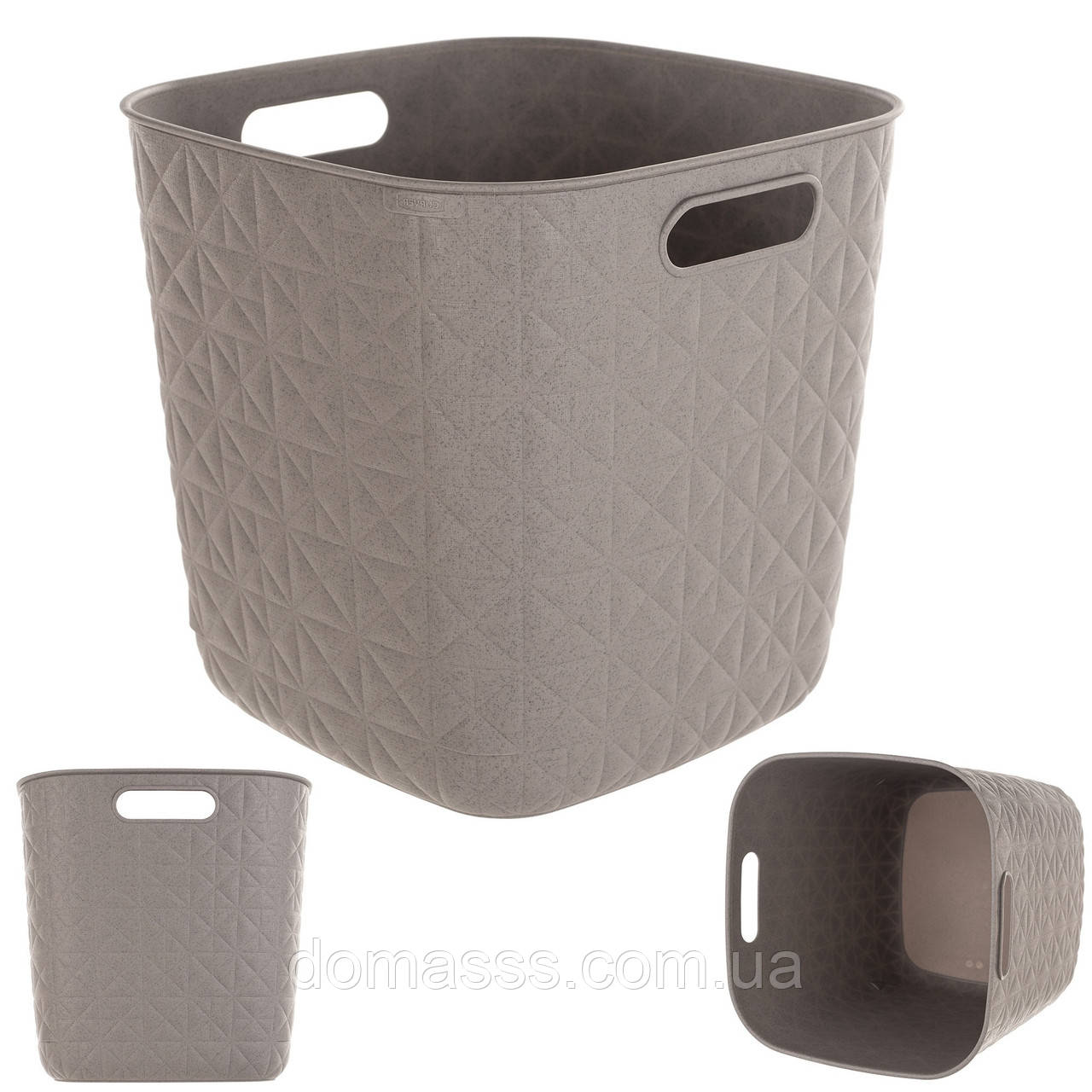 Кошик, органайзер, для зберігання Curver Softex квадратна 15L кремовий (00573)