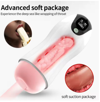 Мастурбатор для чоловіків З автоматичним смоктанням Реалістична вагіна Вібрація Вакуум Електричний мастурбатор