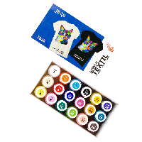 Набір акр.фарб для розпису тканин CAT, 18кол., 20мл, ROSA Talent 13420215