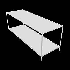 Стелаж Полиця для взуття 350х900х450 ПВ-09 LOFT сталева для аксесуарів