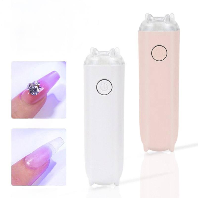 Лампа ліхтарик для сушіння нігтів (вехніх форм, гелевих тіпс) LED на акуммуляторі з usb 3Вт