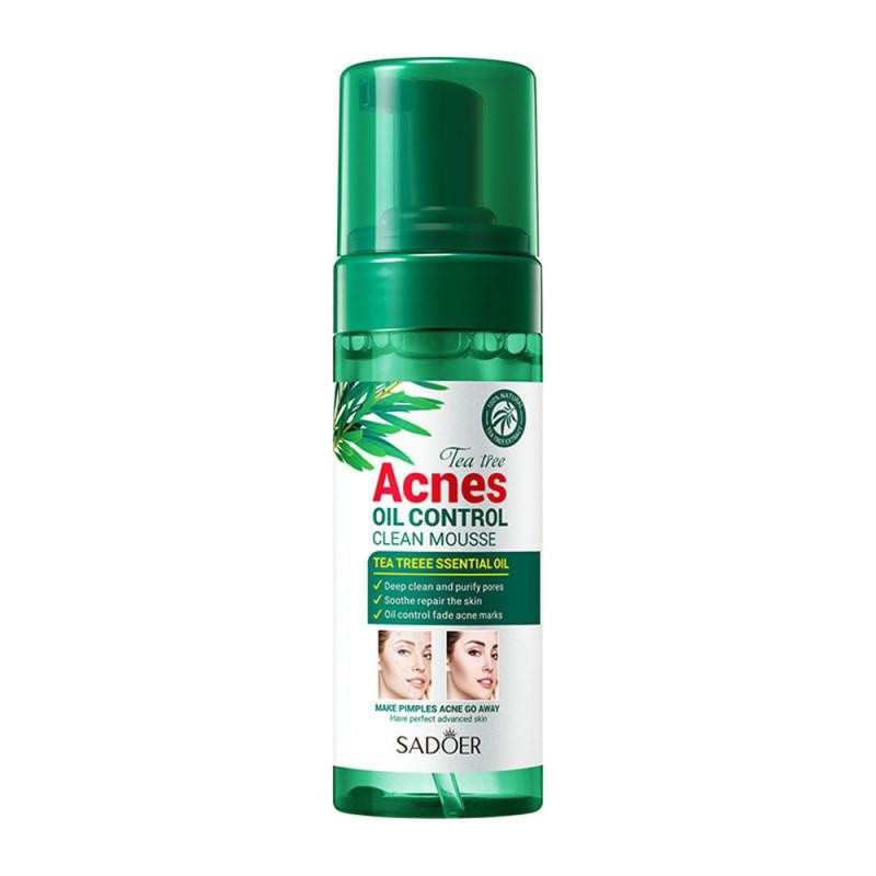 Пінка для вмивання від акне та прищів Sadoer Tea Tree Acnes Oil Control з екстратом чайного дерева 150 г