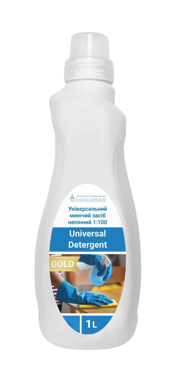 Універсальний миючий не пінний 1:100 Universal Detergent Gold 1 л, фото 1