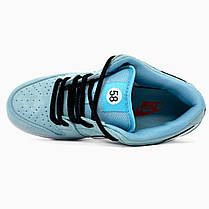 Чоловічі кросівки Nike SB Dunk Low Club 58 Gulf Кеди Найк СБ Данк блакитні замш демісезон, фото 5