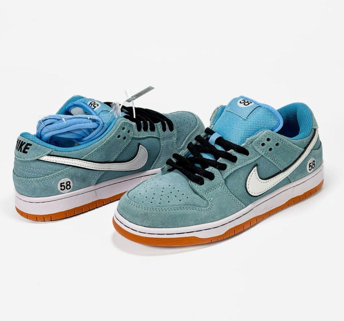 Чоловічі кросівки Nike SB Dunk Low Club 58 Gulf Кеди Найк СБ Данк блакитні замш демісезон