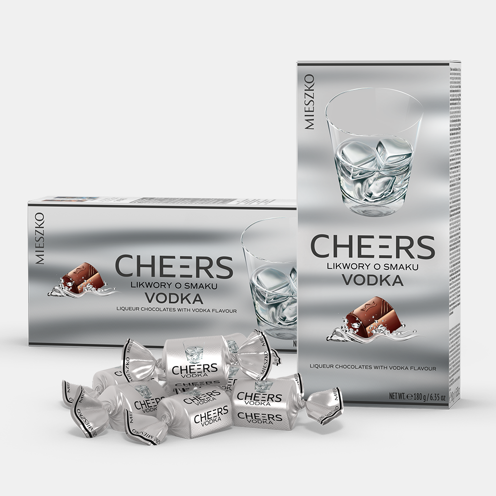 Шоколадні цукерки з лікерною начинкою горілка Vodka 180г ТМ Mieszko, фото 1
