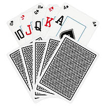 Пластикові гральні карти Copag "Texas hold'em" Silver чорні, фото 4